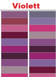 Violette RAL-Farben